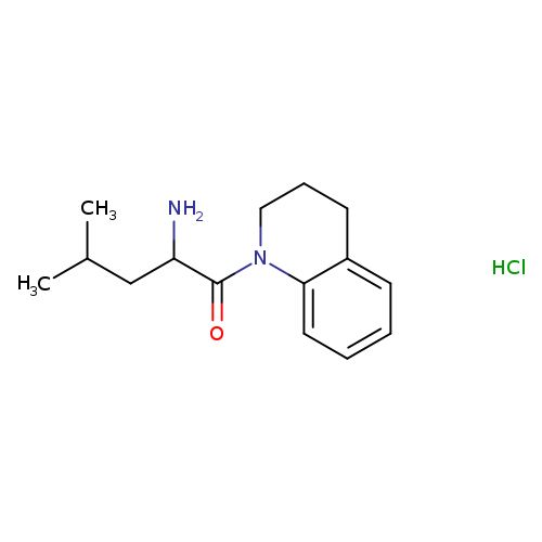 2-amino-4-methyl-1-(1,2,3,4-tetrahydroquinolin-1-yl)pentan-1-one hydrochloride