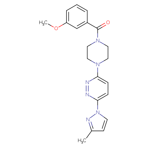 3-[4-(3-methoxybenzoyl)piperazin-1-yl]-6-(3-methyl-1H-pyrazol-1-yl)pyridazine
