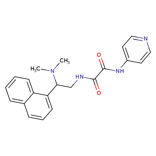 N-[2-(dimethylamino)-2-(naphthalen-1-yl)ethyl]-N'-(pyridin-4-yl)ethanediamide