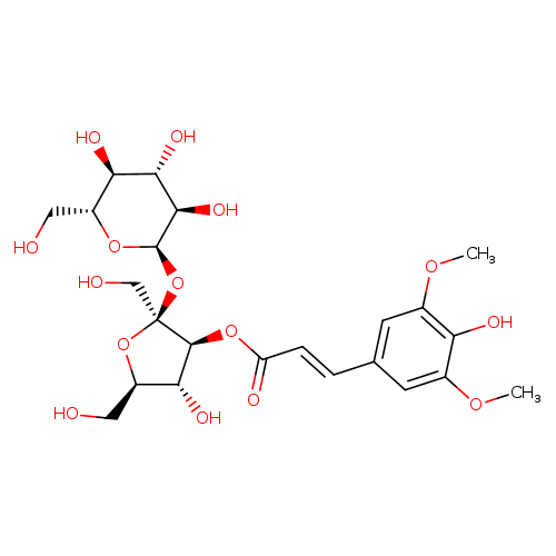 3-O-[(2E)-3-(4-Hydroxy-3,5-dimethoxyphenyl)-1-oxo-2-propen-1-yl]-β-D-fructofuranosyl α-D-glucopyranoside