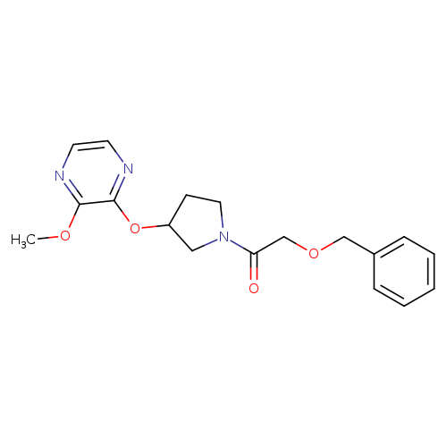2-(benzyloxy)-1-{3-[(3-methoxypyrazin-2-yl)oxy]pyrrolidin-1-yl}ethan-1-one