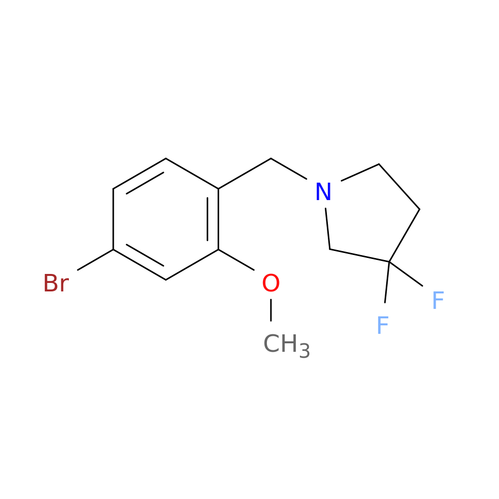 1-(4-Bromo-2-methoxy-benzyl)-3,3-difluoro-pyrrolidine