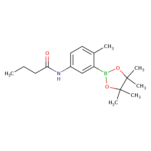 N-[4-methyl-3-(tetramethyl-1,3,2-dioxaborolan-2-yl)phenyl]butanamide