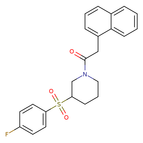 1-[3-(4-fluorobenzenesulfonyl)piperidin-1-yl]-2-(naphthalen-1-yl)ethan-1-one