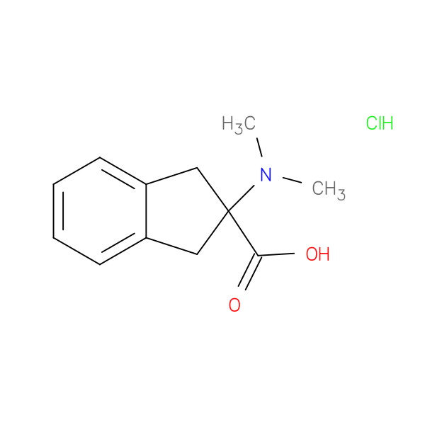 2-(dimethylamino)-2,3-dihydro-1H-indene-2-carboxylic acid hydrochloride