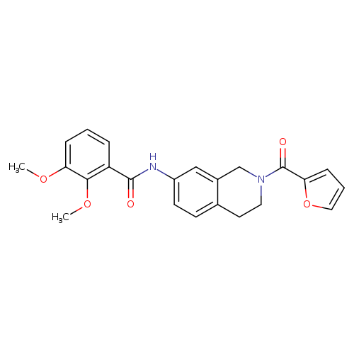 N-[2-(furan-2-carbonyl)-1,2,3,4-tetrahydroisoquinolin-7-yl]-2,3-dimethoxybenzamide