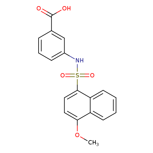 3-(4-methoxynaphthalene-1-sulfonamido)benzoic acid