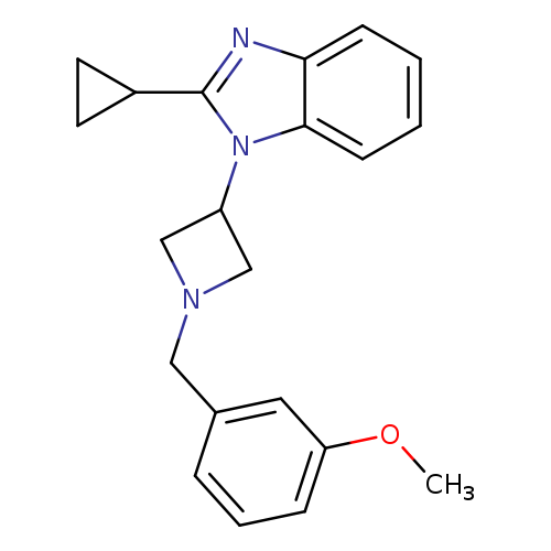 2-cyclopropyl-1-{1-[(3-methoxyphenyl)methyl]azetidin-3-yl}-1H-1,3-benzodiazole