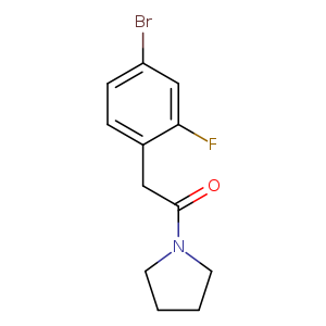 2-(4-Bromo-2-fluoro-phenyl)-1-pyrrolidin-1-yl-ethanone