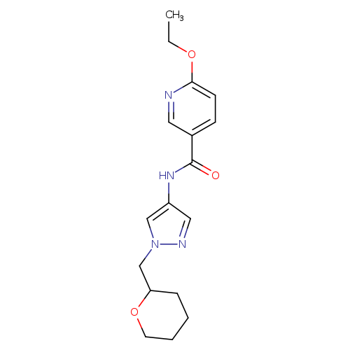 6-ethoxy-N-{1-[(oxan-2-yl)methyl]-1H-pyrazol-4-yl}pyridine-3-carboxamide