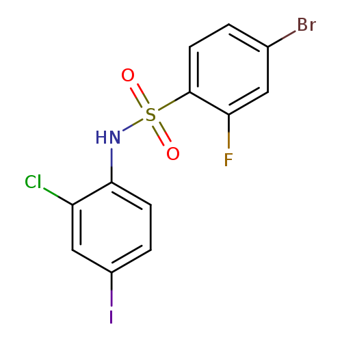 4-Bromo-N-(2-chloro-4-iodophenyl)-2-fluorobenzenesulfonamide