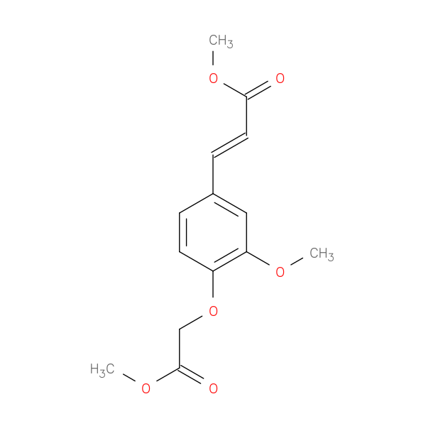 Methyl (2e)-3-[3-methoxy-4-(2-methoxy-2-oxoethoxy)phenyl]acrylate