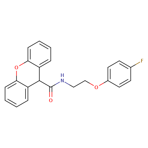 N-[2-(4-fluorophenoxy)ethyl]-9H-xanthene-9-carboxamide