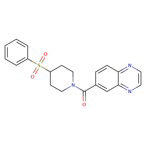 6-[4-(benzenesulfonyl)piperidine-1-carbonyl]quinoxaline