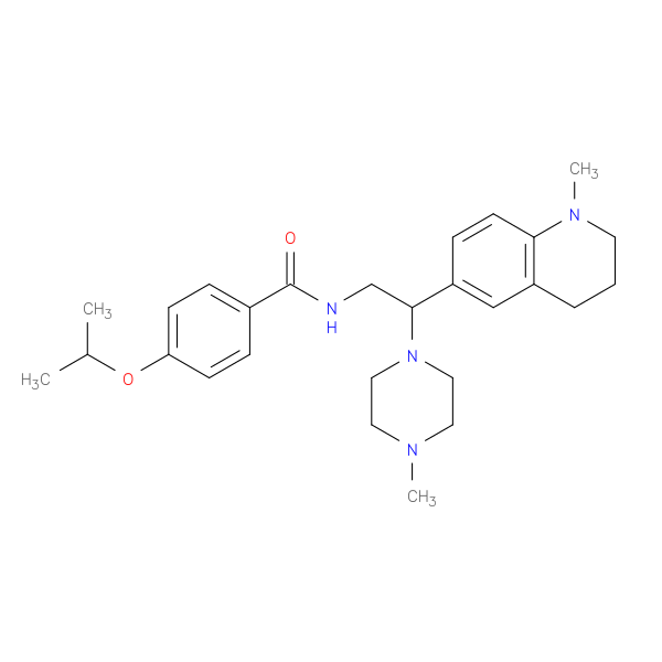 N-[2-(1-methyl-1,2,3,4-tetrahydroquinolin-6-yl)-2-(4-methylpiperazin-1-yl)ethyl]-4-(propan-2-yloxy)benzamide