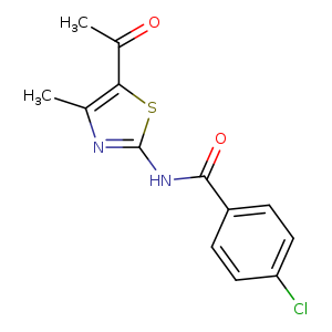 N-(5-Acetyl-4-methyl-1,3-thiazol-2-yl)-4-chlorobenzamide