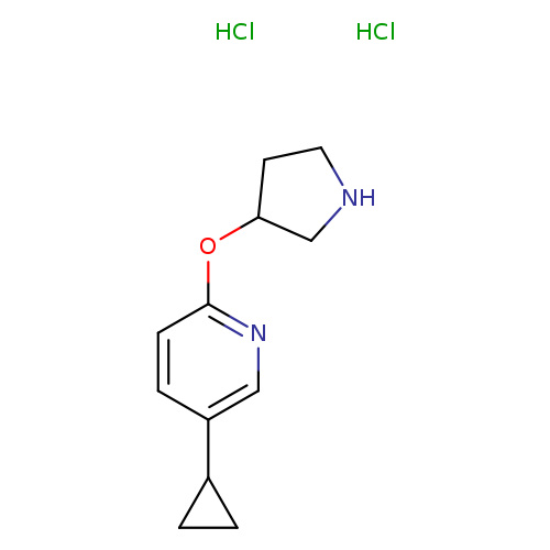 5-cyclopropyl-2-(pyrrolidin-3-yloxy)pyridine dihydrochloride