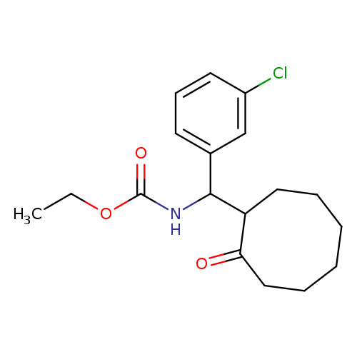 ethyl N-[(3-chlorophenyl)(2-oxocyclooctyl)methyl]carbamate