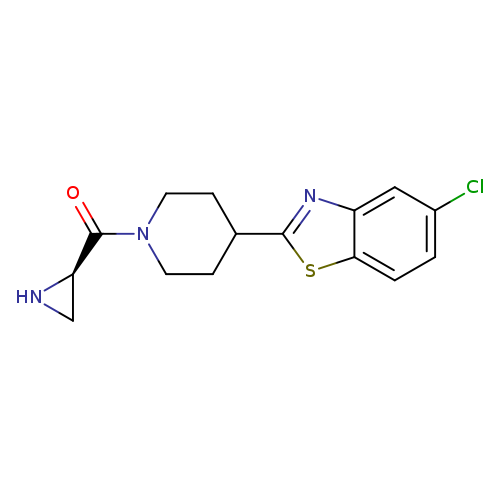 2-{1-[(2R)-aziridine-2-carbonyl]piperidin-4-yl}-5-chloro-1,3-benzothiazole