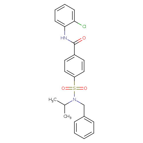 4-[benzyl(propan-2-yl)sulfamoyl]-N-(2-chlorophenyl)benzamide
