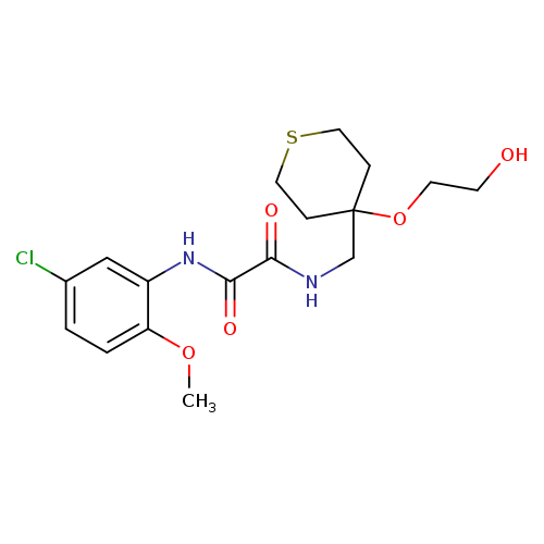 N-(5-chloro-2-methoxyphenyl)-N'-{[4-(2-hydroxyethoxy)thian-4-yl]methyl}ethanediamide