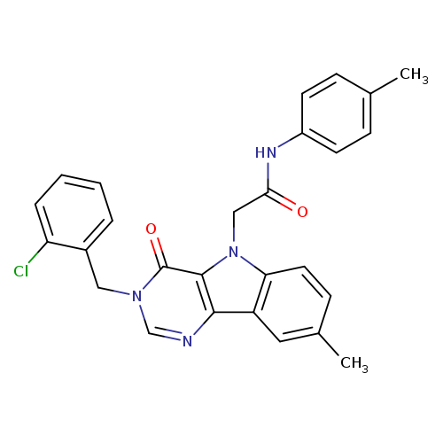 2-{3-[(2-chlorophenyl)methyl]-8-methyl-4-oxo-3H,4H,5H-pyrimido[5,4-b]indol-5-yl}-N-(4-methylphenyl)acetamide