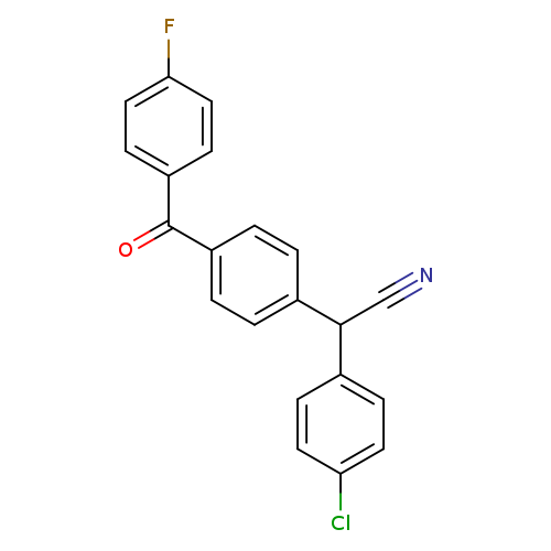 2-(4-chlorophenyl)-2-[4-(4-fluorobenzoyl)phenyl]acetonitrile