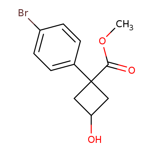 Methyl 1-(4-bromophenyl)-3-hydroxycyclobutanecarboxylate