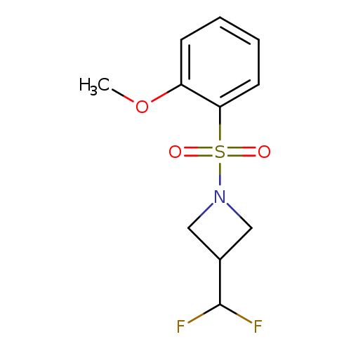 3-(difluoromethyl)-1-(2-methoxybenzenesulfonyl)azetidine
