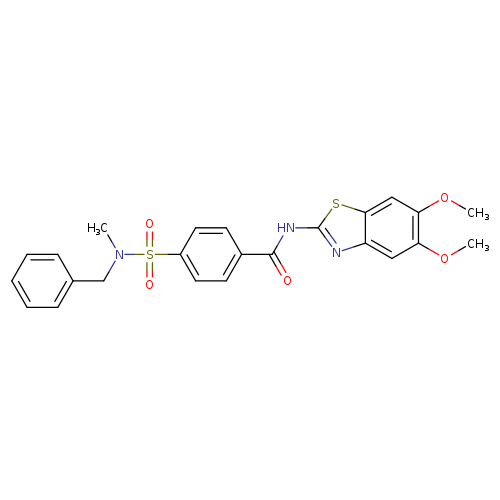 4-[benzyl(methyl)sulfamoyl]-N-(5,6-dimethoxy-1,3-benzothiazol-2-yl)benzamide