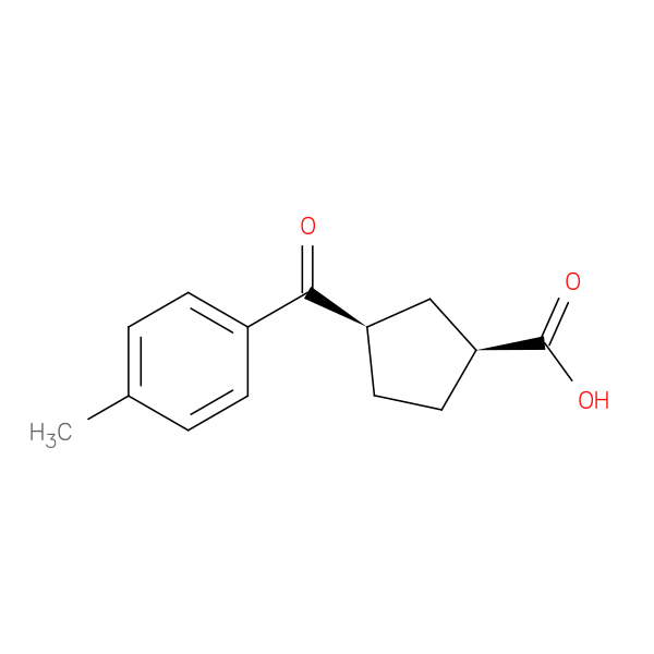 cis-3-(4-Methylbenzoyl)cyclopentane-1-carboxylic acid