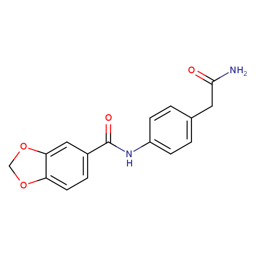 N-[4-(carbamoylmethyl)phenyl]-2H-1,3-benzodioxole-5-carboxamide