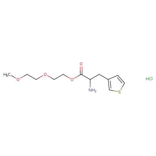 2-(2-methoxyethoxy)ethyl2-amino-3-(thiophen-3-yl)propanoatehydrochloride