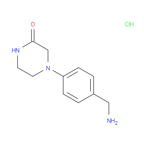 4-[4-(aminomethyl)phenyl]piperazin-2-one hydrochloride