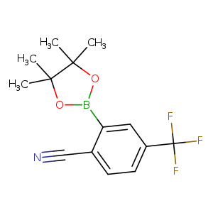 2-(4,4,5,5-tetramethyl-1,3,2-dioxaborolan-2-yl)-4-(trifluoromethyl)benzonitrile