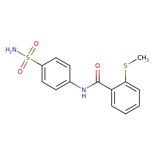 2-(methylsulfanyl)-N-(4-sulfamoylphenyl)benzamide