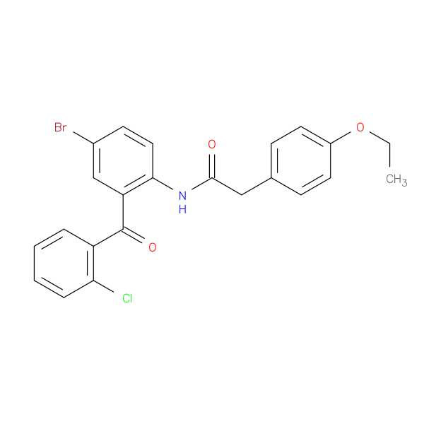 N-[4-bromo-2-(2-chlorobenzoyl)phenyl]-2-(4-ethoxyphenyl)acetamide