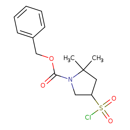 benzyl4-(chlorosulfonyl)-2,2-dimethylpyrrolidine-1-carboxylate
