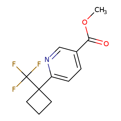 methyl 6-[1-(trifluoromethyl)cyclobutyl]pyridine-3-carboxylate