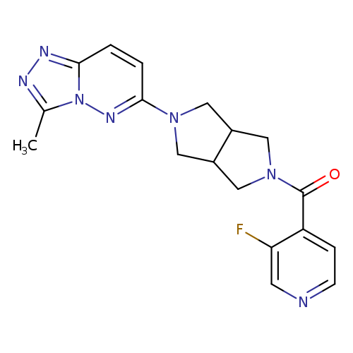 3-fluoro-4-(5-{3-methyl-[1,2,4]triazolo[4,3-b]pyridazin-6-yl}-octahydropyrrolo[3,4-c]pyrrole-2-carbonyl)pyridine