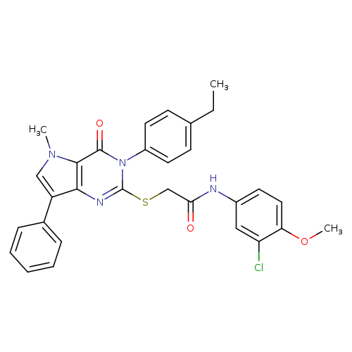 N-(3-chloro-4-methoxyphenyl)-2-{[3-(4-ethylphenyl)-5-methyl-4-oxo-7-phenyl-3H,4H,5H-pyrrolo[3,2-d]pyrimidin-2-yl]sulfanyl}acetamide