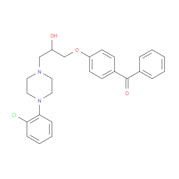 1-(4-benzoylphenoxy)-3-[4-(2-chlorophenyl)piperazin-1-yl]propan-2-ol