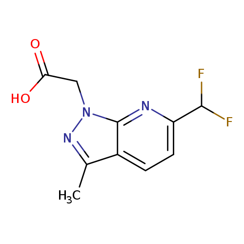 2-[6-(difluoromethyl)-3-methyl-1H-pyrazolo[3,4-b]pyridin-1-yl]acetic acid