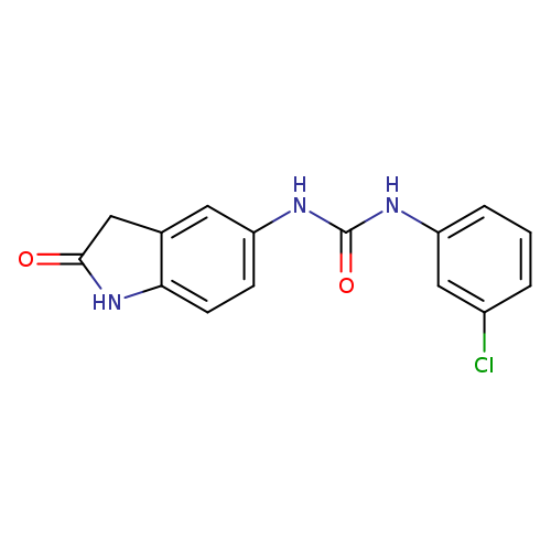 1-(3-chlorophenyl)-3-(2-oxo-2,3-dihydro-1H-indol-5-yl)urea