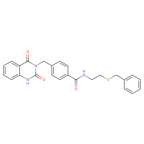 N-[2-(benzylsulfanyl)ethyl]-4-[(2,4-dioxo-1,2,3,4-tetrahydroquinazolin-3-yl)methyl]benzamide