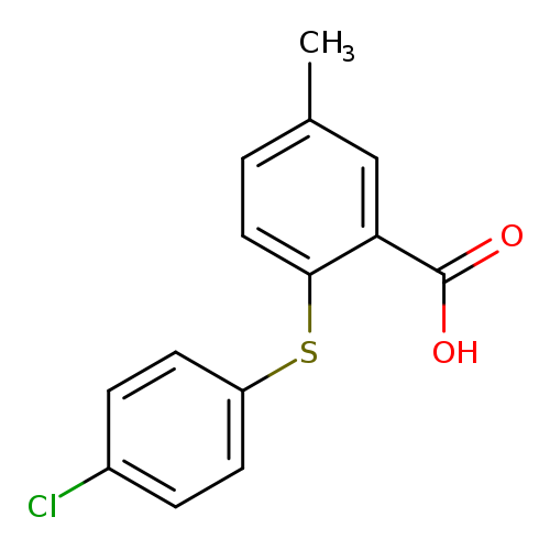 2-[(4-chlorophenyl)sulfanyl]-5-methylbenzoic acid