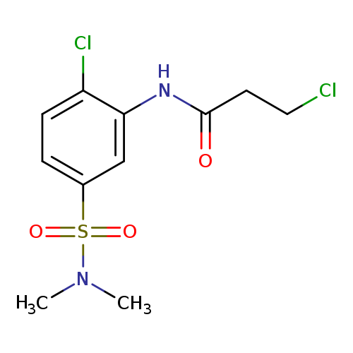 3-chloro-N-[2-chloro-5-(dimethylsulfamoyl)phenyl]propanamide