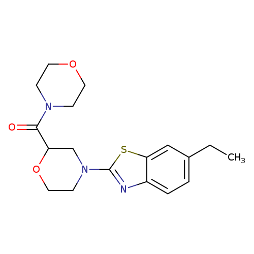 6-ethyl-2-[2-(morpholine-4-carbonyl)morpholin-4-yl]-1,3-benzothiazole