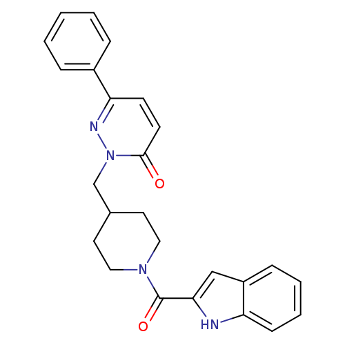 2-{[1-(1H-indole-2-carbonyl)piperidin-4-yl]methyl}-6-phenyl-2,3-dihydropyridazin-3-one