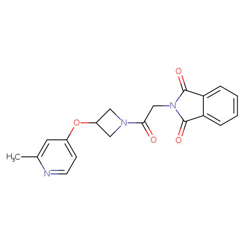 2-(2-{3-[(2-methylpyridin-4-yl)oxy]azetidin-1-yl}-2-oxoethyl)-2,3-dihydro-1H-isoindole-1,3-dione